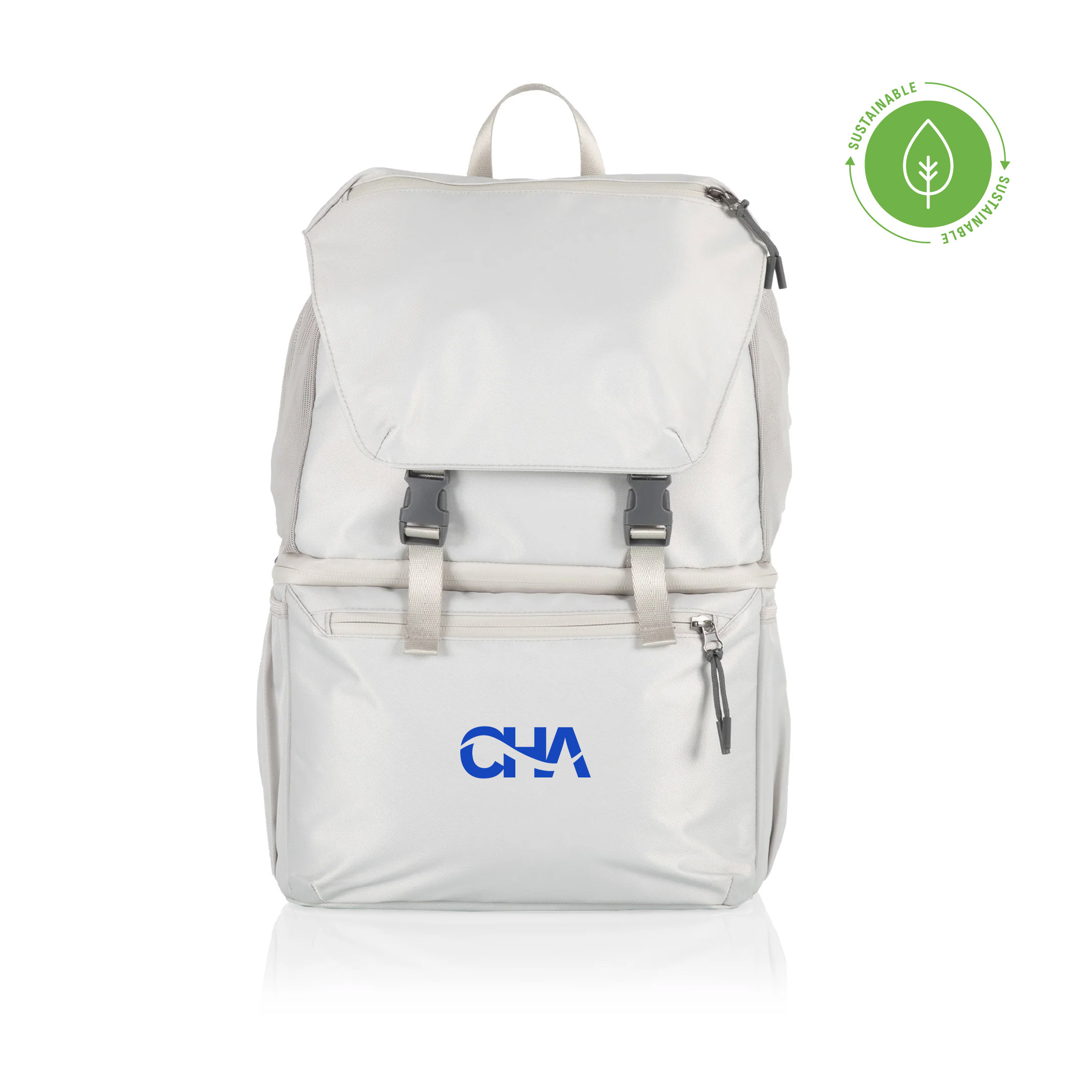 Tarana Recycled Backpack Cooler - Halo Grey